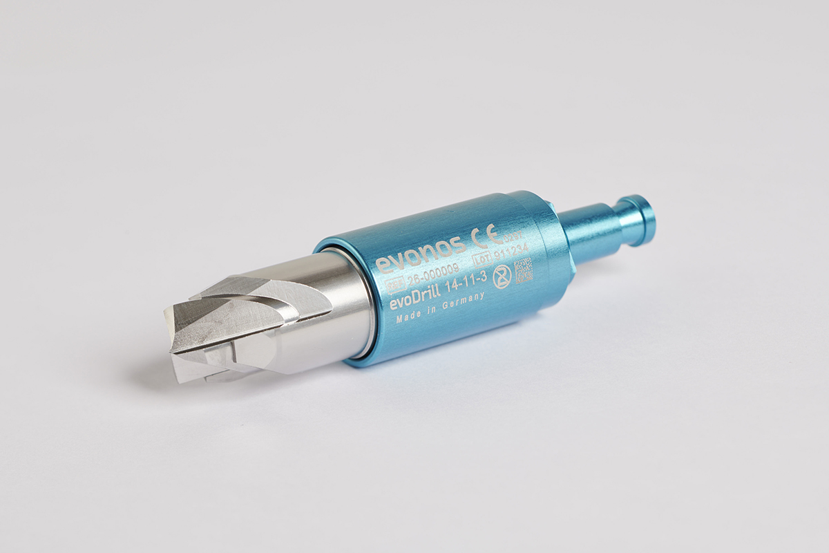 evoDrill perforator, cutting head