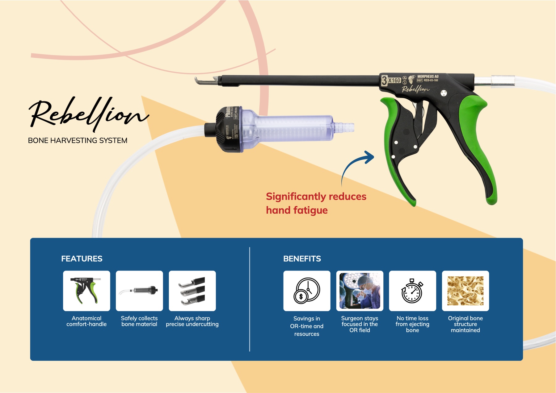 Rebellion bone harvesting system: features and benefits