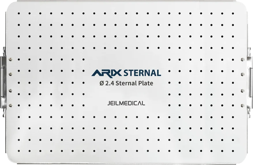 The sterilizable case, closed