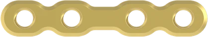 C straight plate, 4 holes