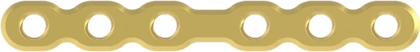 C straight plate, 6 holes