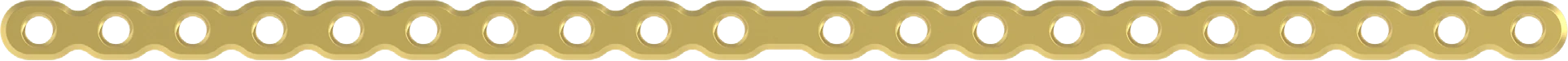 C straight plate, 20 holes