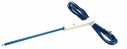 Hand-controlled suction coagulator with blue suction tube and cable
