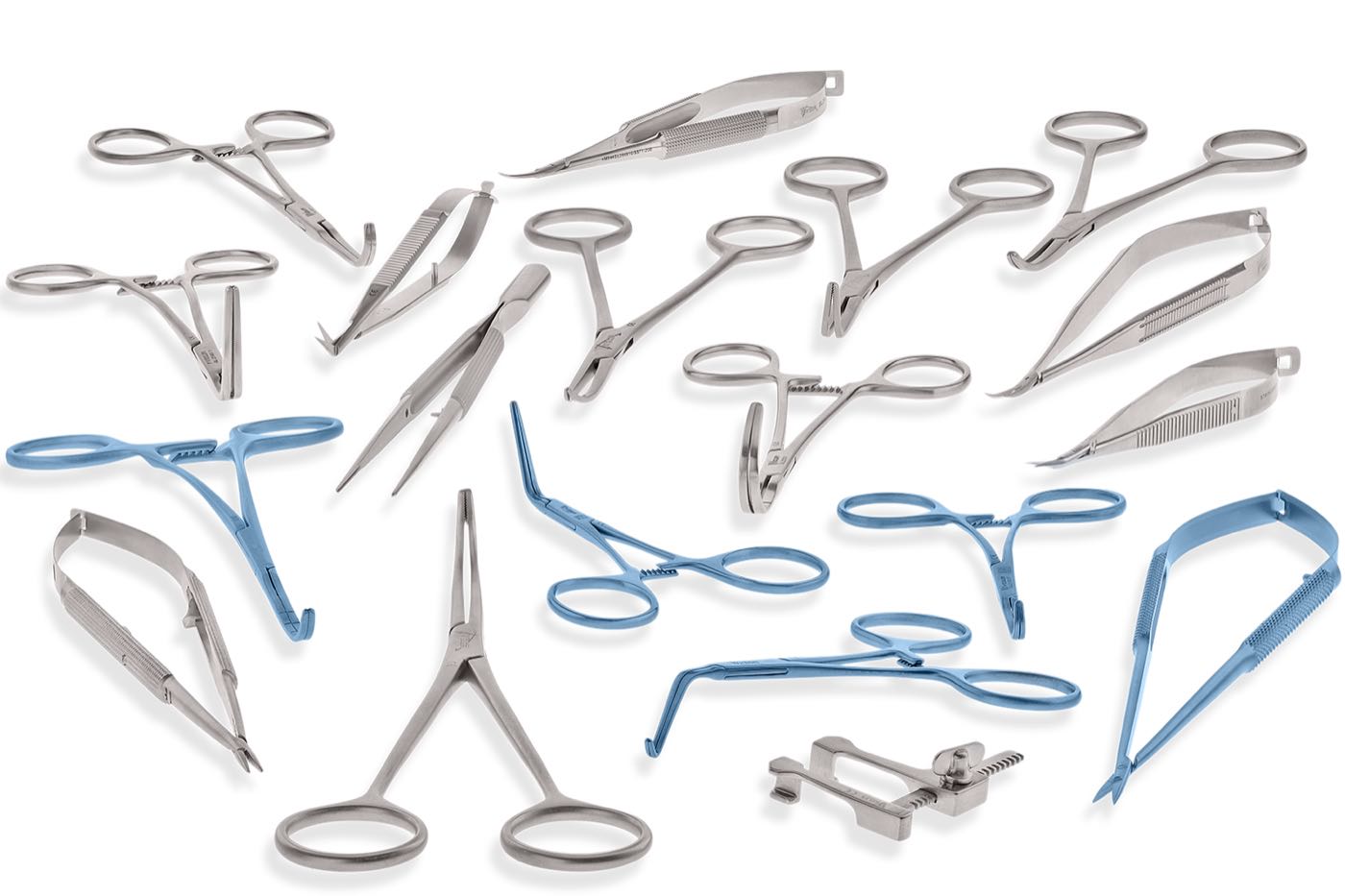 Wexler pediatric instruments and titanium micro clamps
